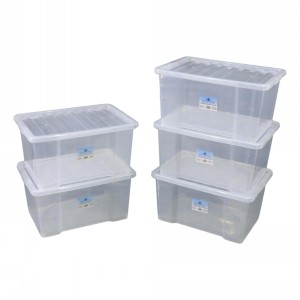 TML Clear Plastic Storage Box & Lid Size 09 (50 Litre)